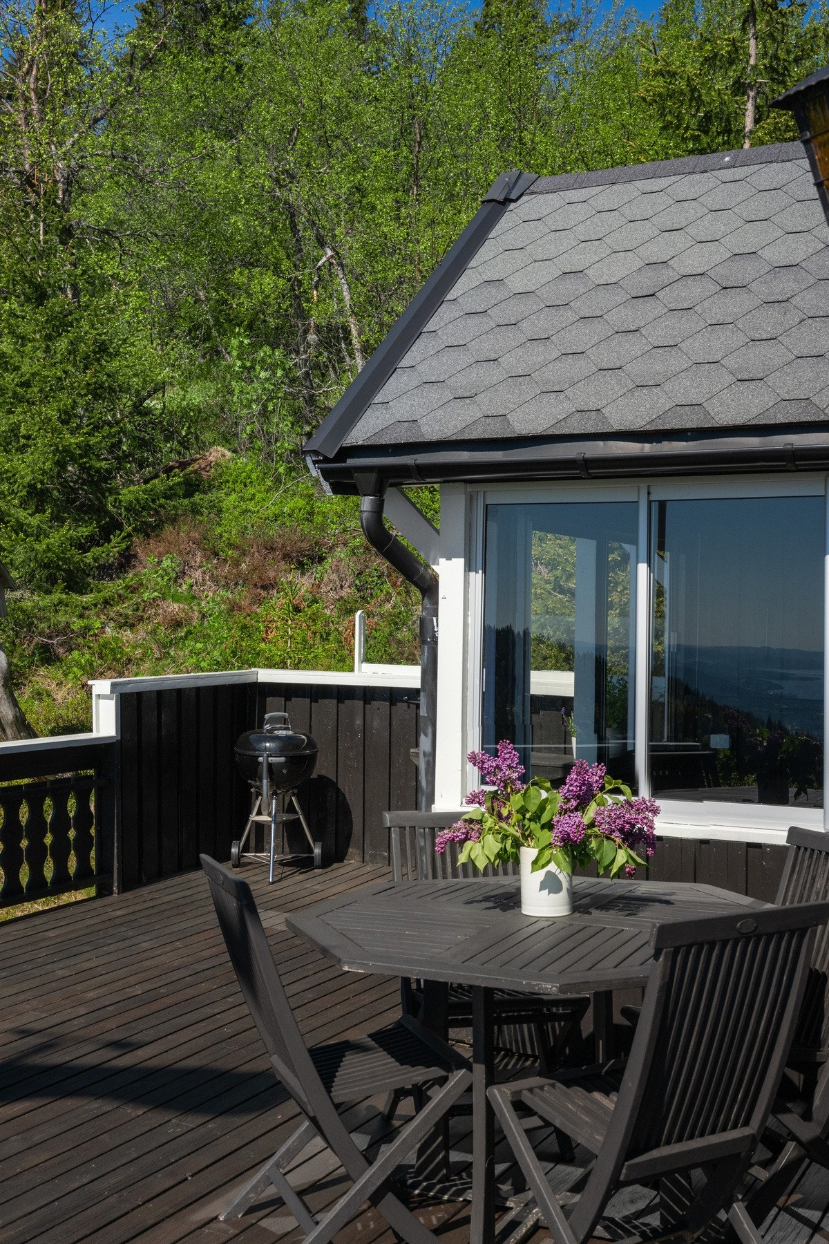 Romslig terrasse med gode solforhold og flott utsikt. Galleribilde