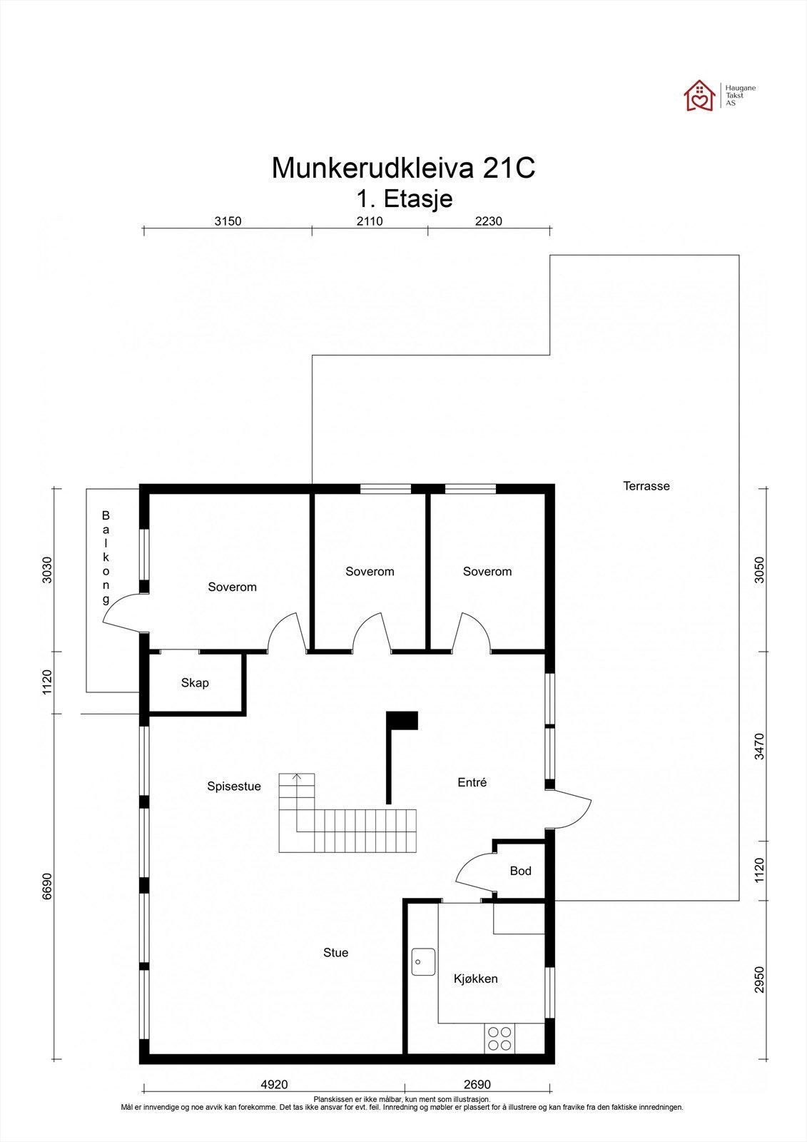 Plantegning - 1. etasje Galleribilde