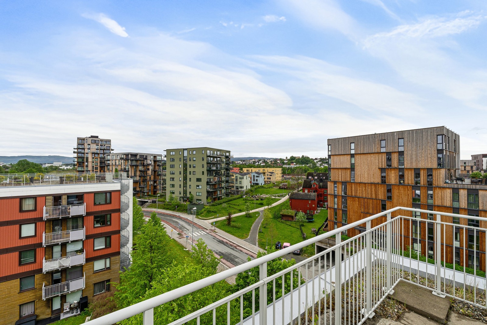 Utsikt fra takterrassen. Galleribilde