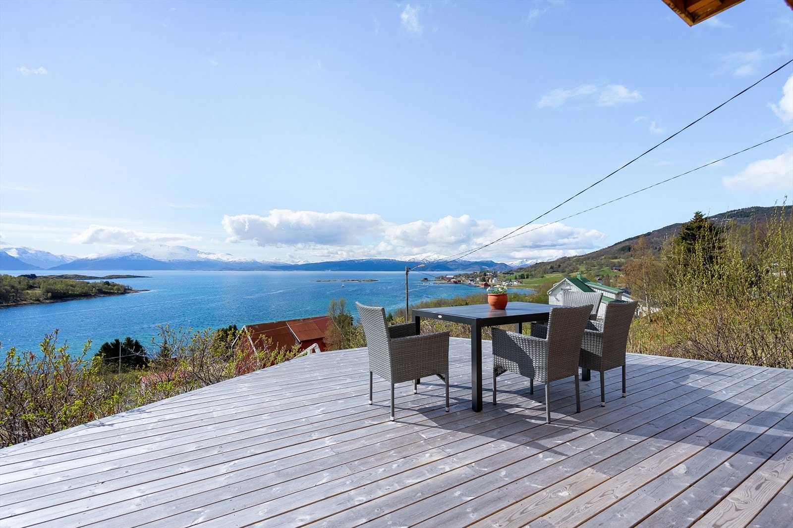Velkommen til Sundveien 36! Sjekk ut denne fritidseiendommen, her har du panoramautsikt, nærhet til sjø og naust! Foto: Hanna Linnea Kristensen Galleribilde