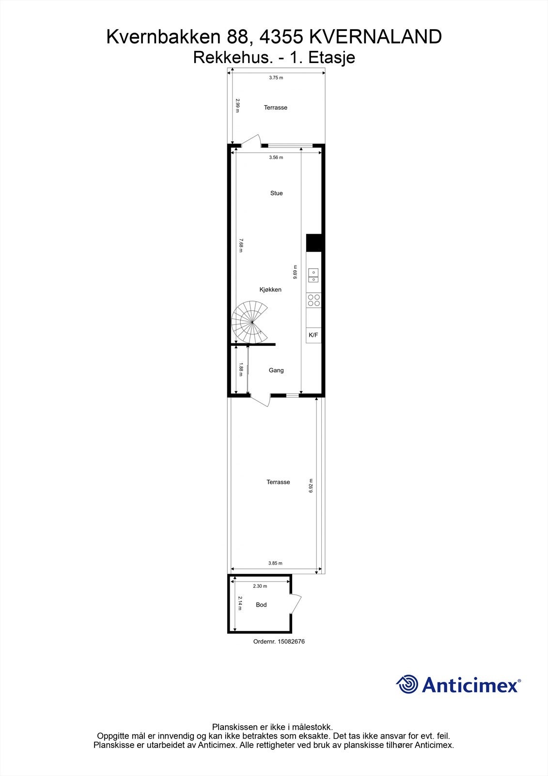 Plantegning 1. etg. Galleribilde