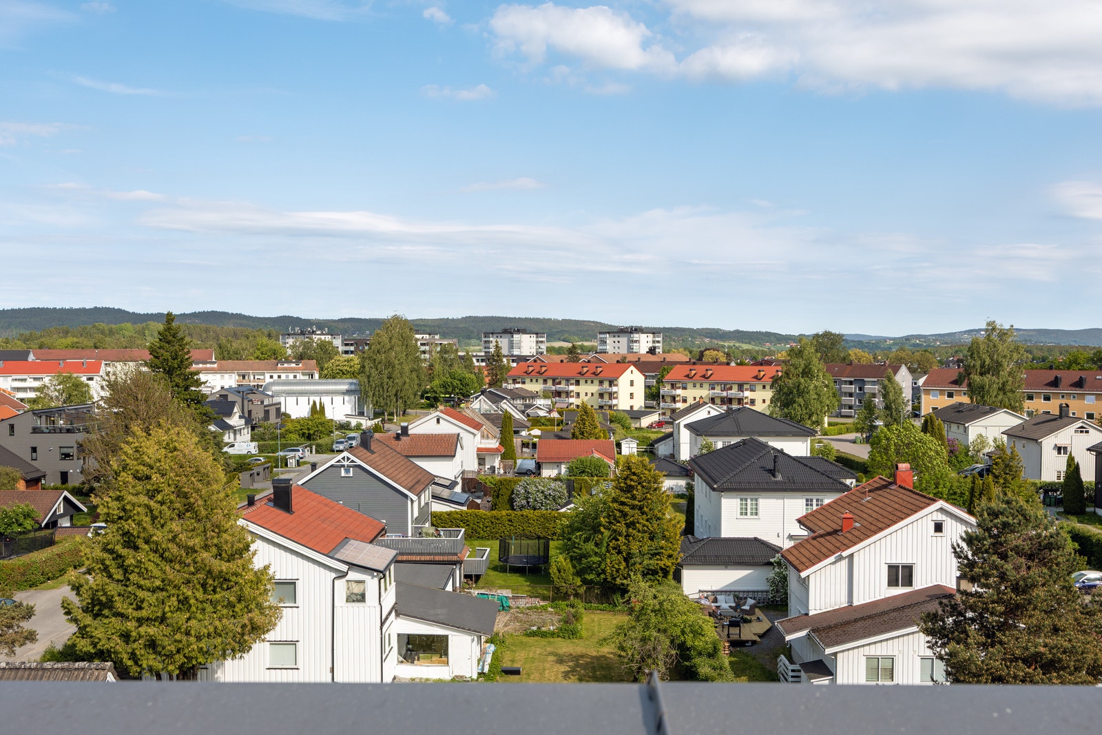 Utsikt i fra takterrassen Galleribilde