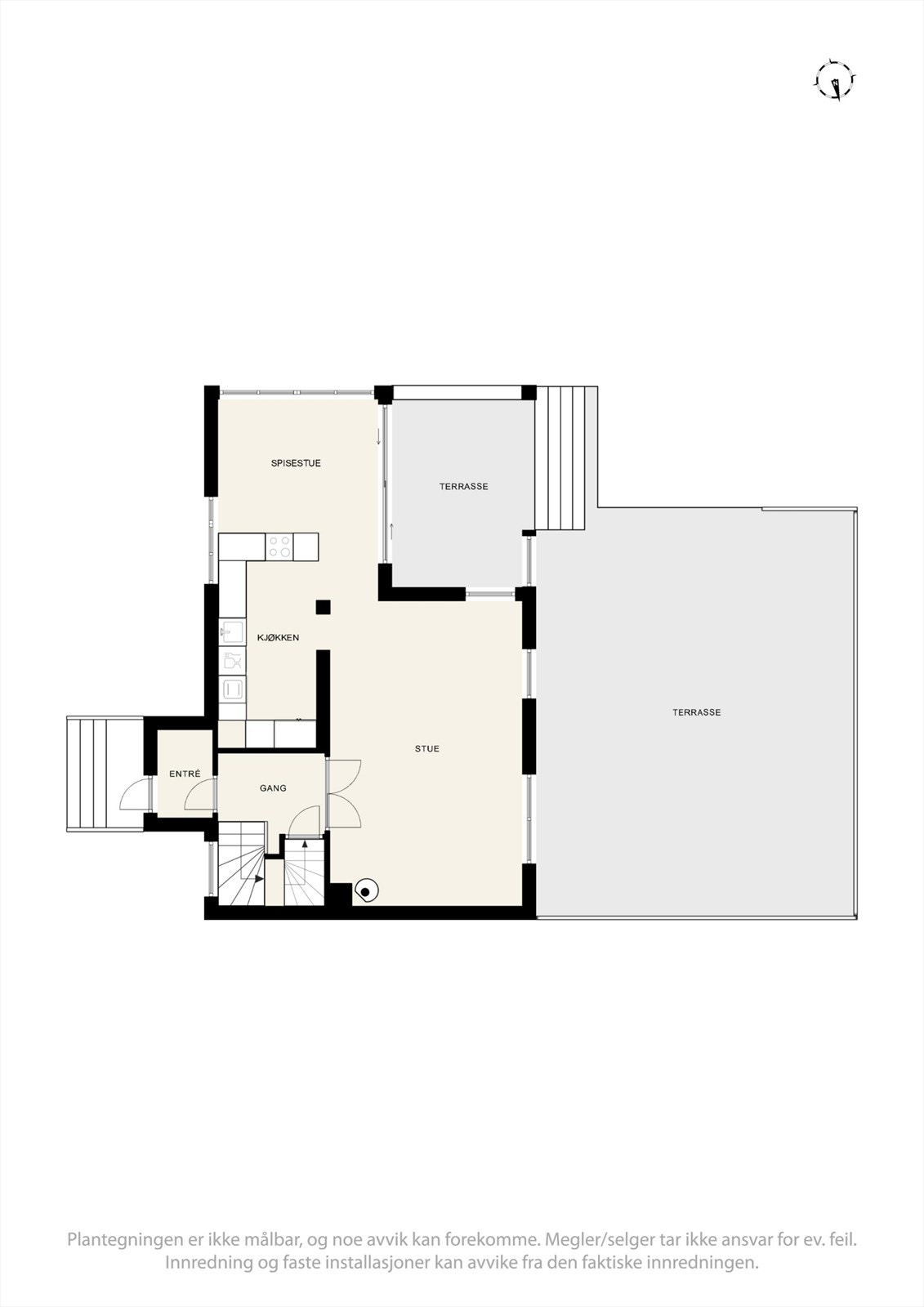 Plantegning 1. etg. Galleribilde