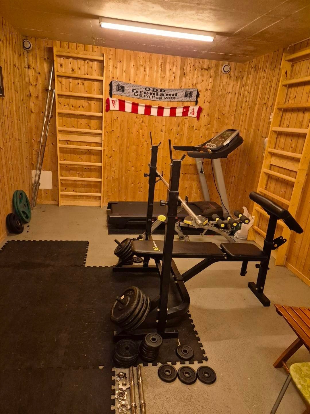 Sameiet har et kjekt gymrom som beboerne disponerer etter eget ønske Galleribilde
