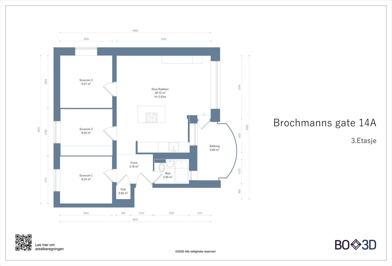 Meget fin planløsning Galleribilde