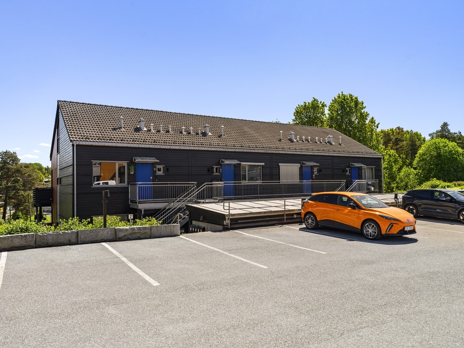 Andelen disponerer en nummerert parkeringsplass. Galleribilde