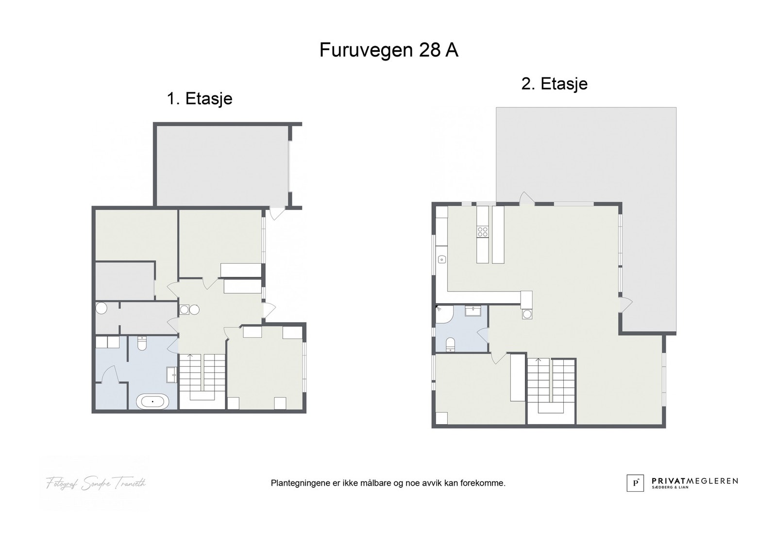 Plantegninger - ikke målsatt, kun en illustrasjon. Galleribilde
