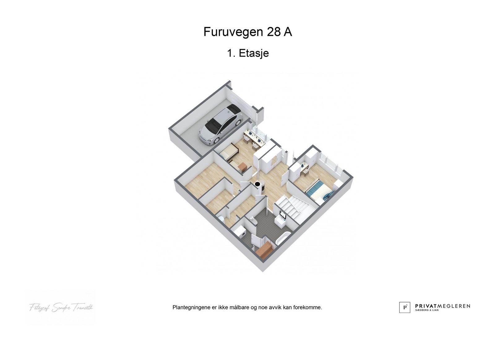 Plantegning 1. etasje - ikke målsatt, kun en illustrasjon. Galleribilde