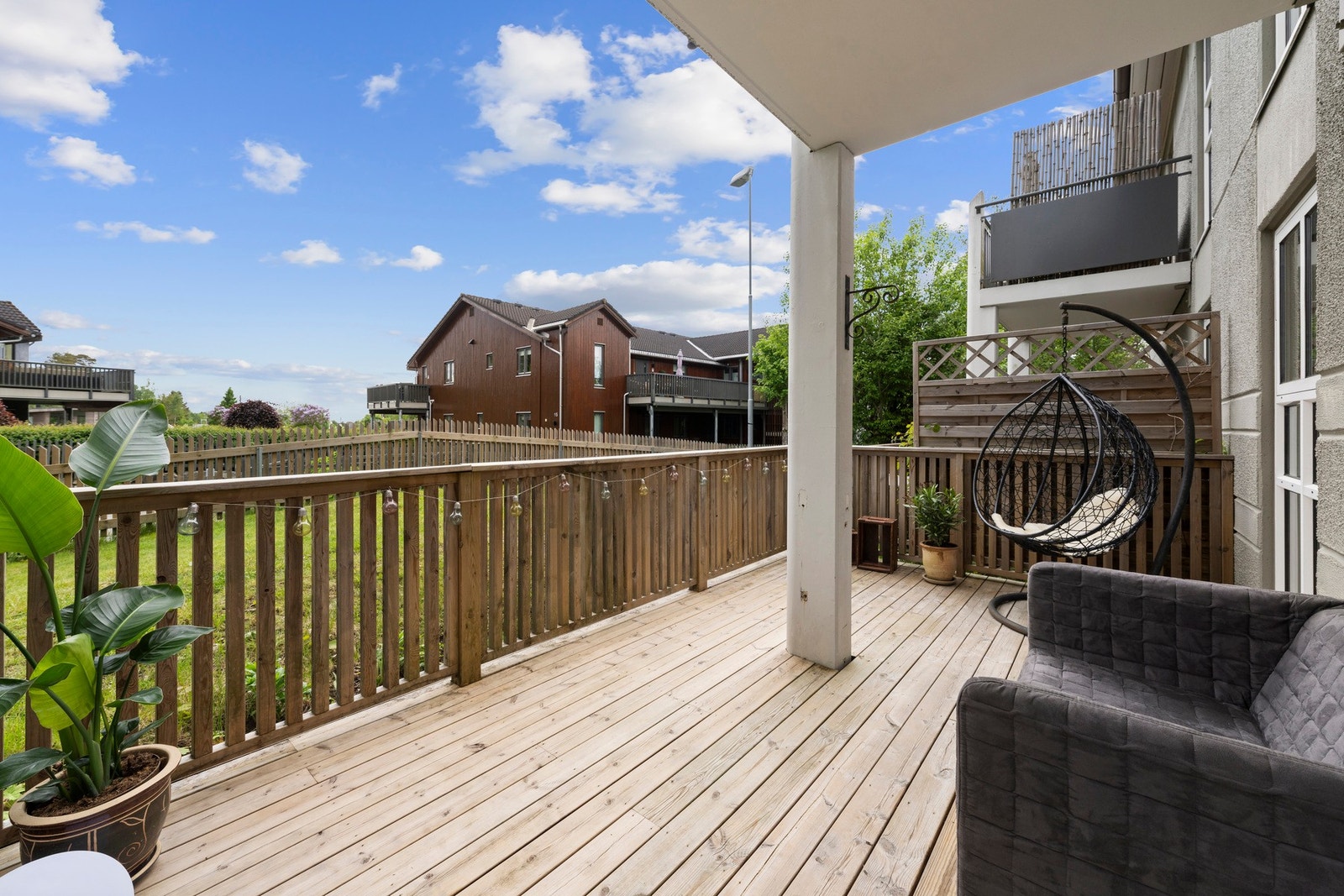 Pen 3-roms med stor terrasse Galleribilde