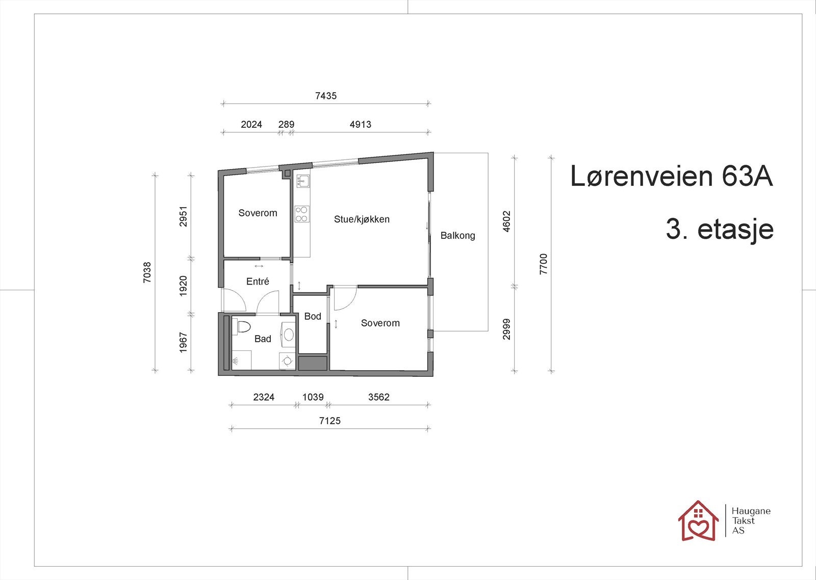 Plantegning Galleribilde