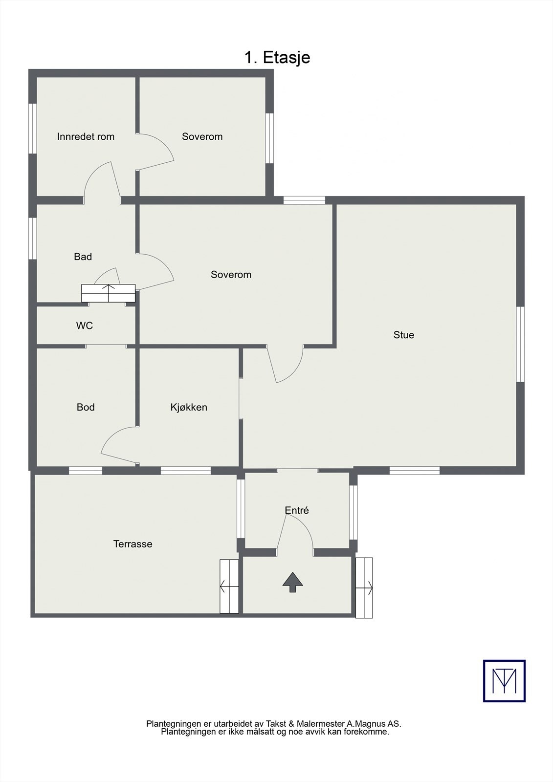 Plantegning 1.etasje Galleribilde