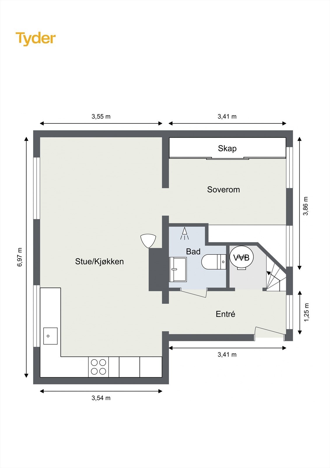 Plantegning 2. etasje Galleribilde