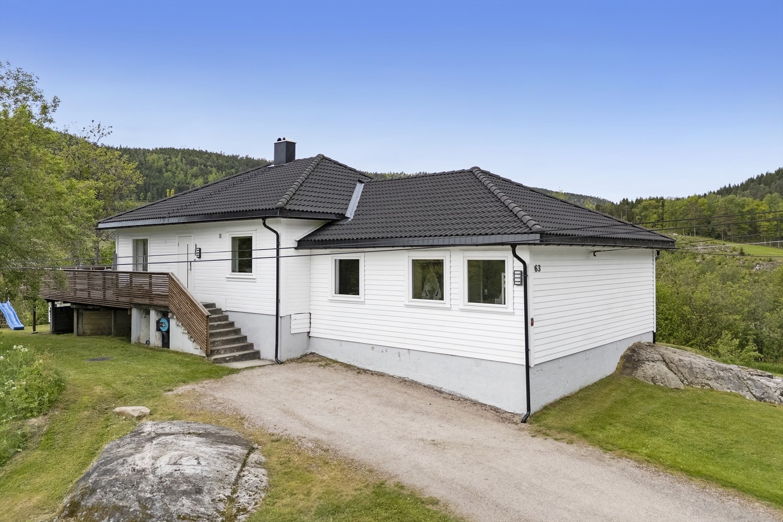 Gode parkeringsmuligheter på egen tomt Galleribilde