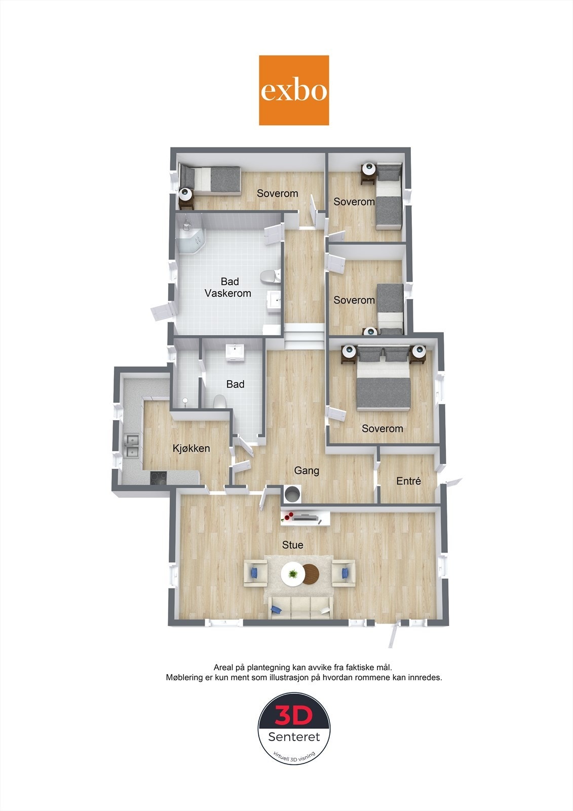 Plantegning hovedetasje Galleribilde