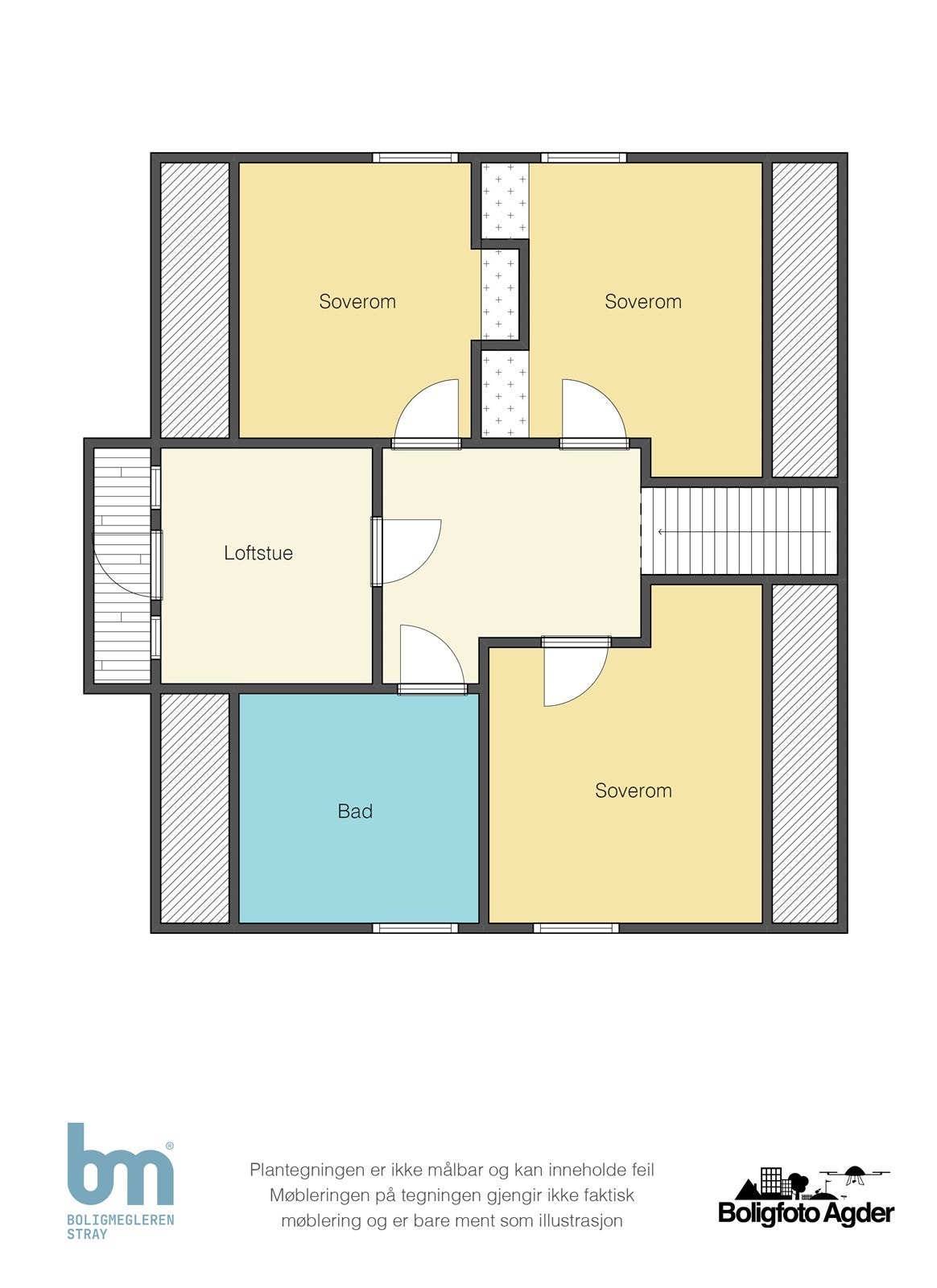Planskisse - loftsetasje Galleribilde
