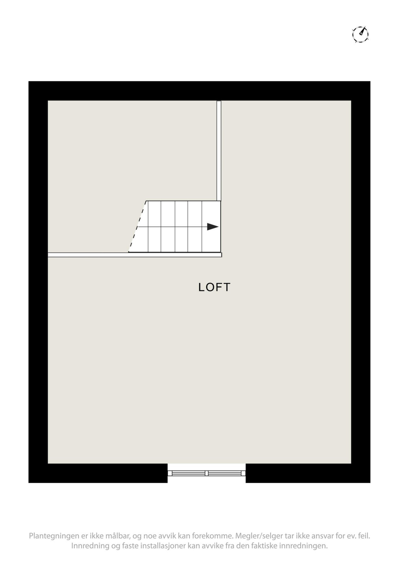 Planskisse loft/hems. Galleribilde