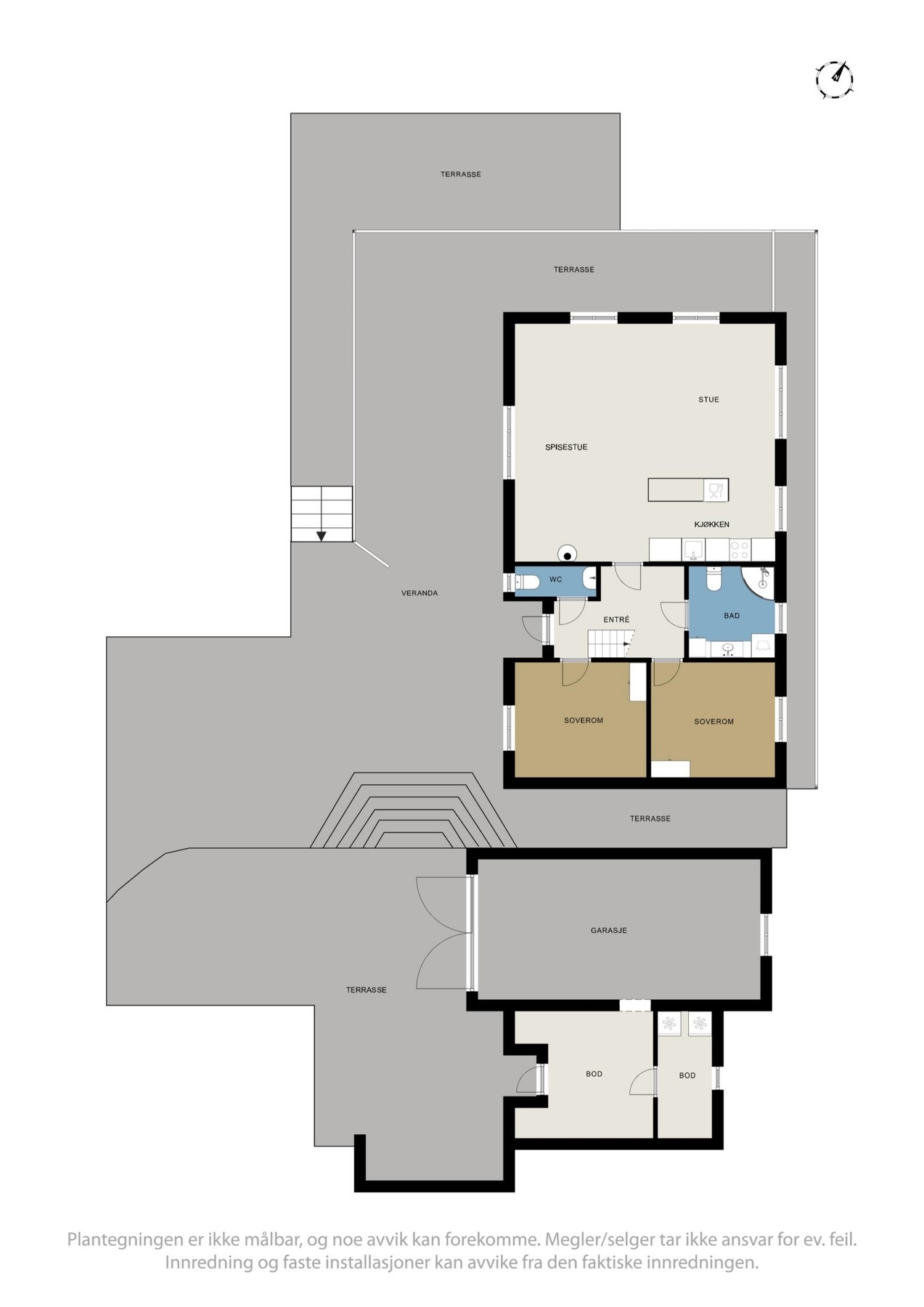 Planskisse 1.etasje. Galleribilde
