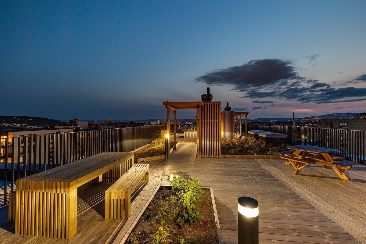 Felles takterrasse med god utsikt Galleribilde