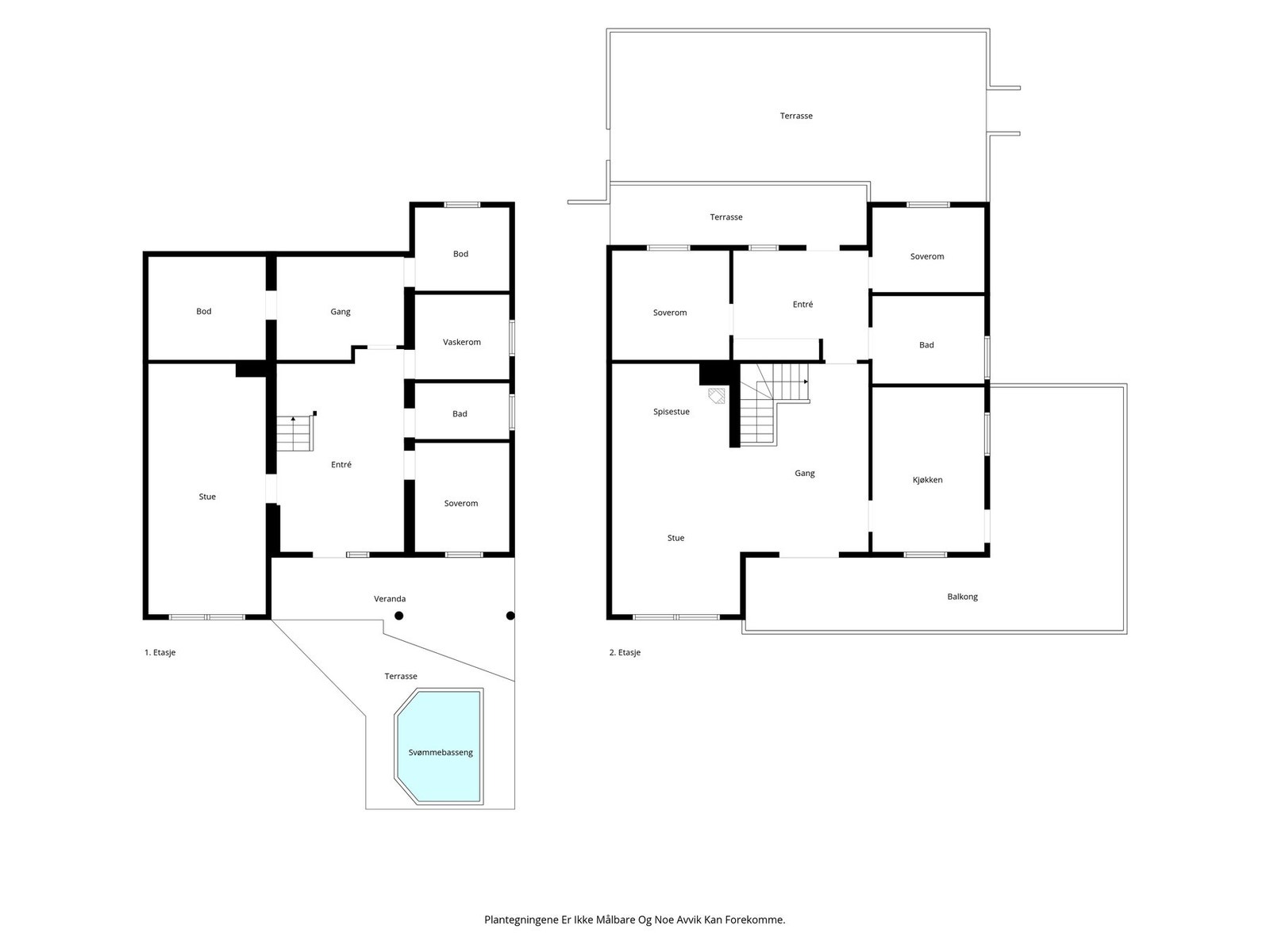 Plantegning - Begge plan Galleribilde
