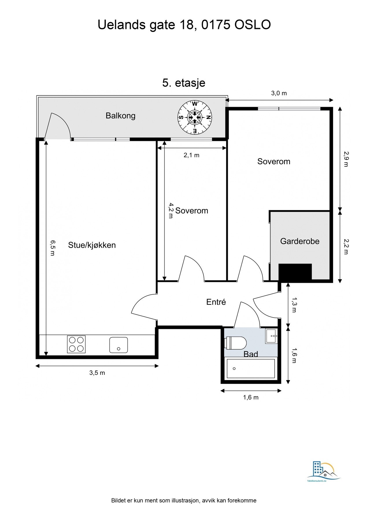 - Plantegning. Leiligheten disponerer en kjellerbod på ca. 5kvm - Galleribilde