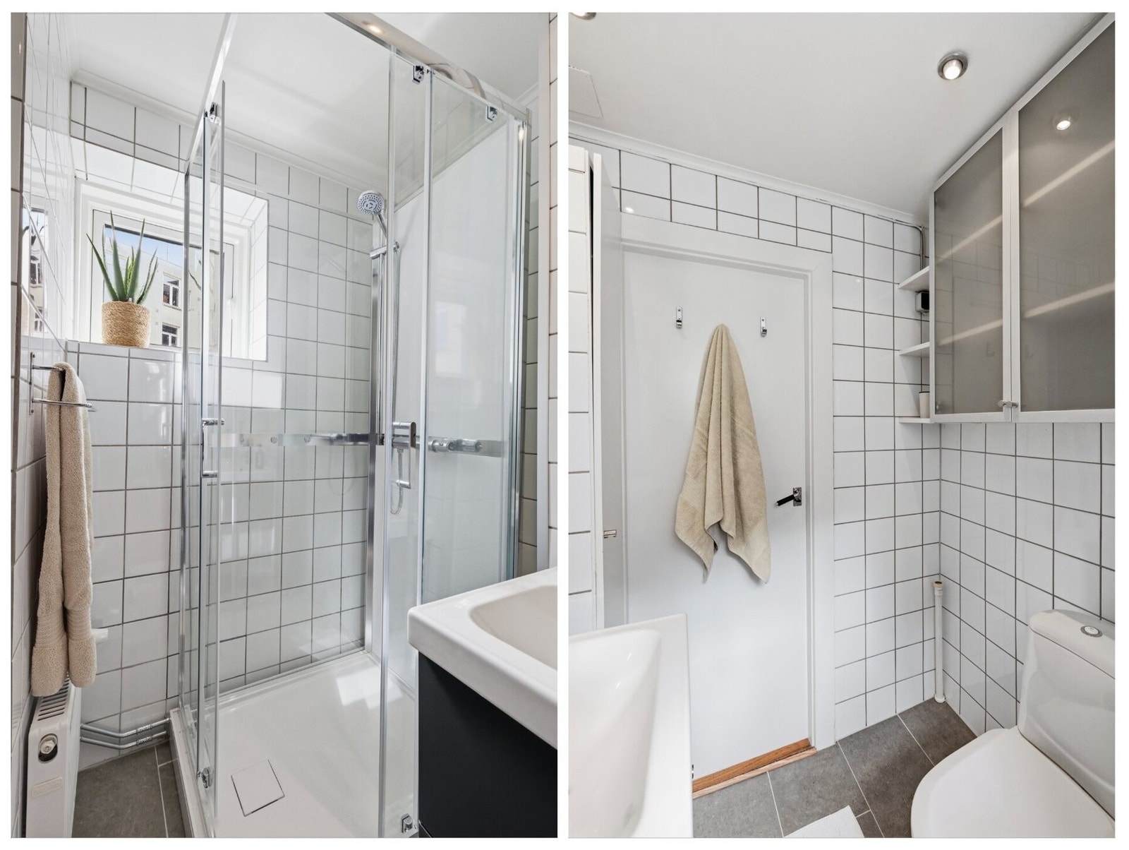 Badet har opplegg for vaskemaskin samt har naturlig ventilasjon/elektrisk vifte er monert. Galleribilde