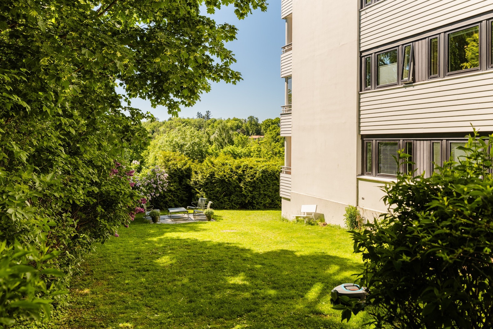 Sameiet har en stor og frodig hage Galleribilde