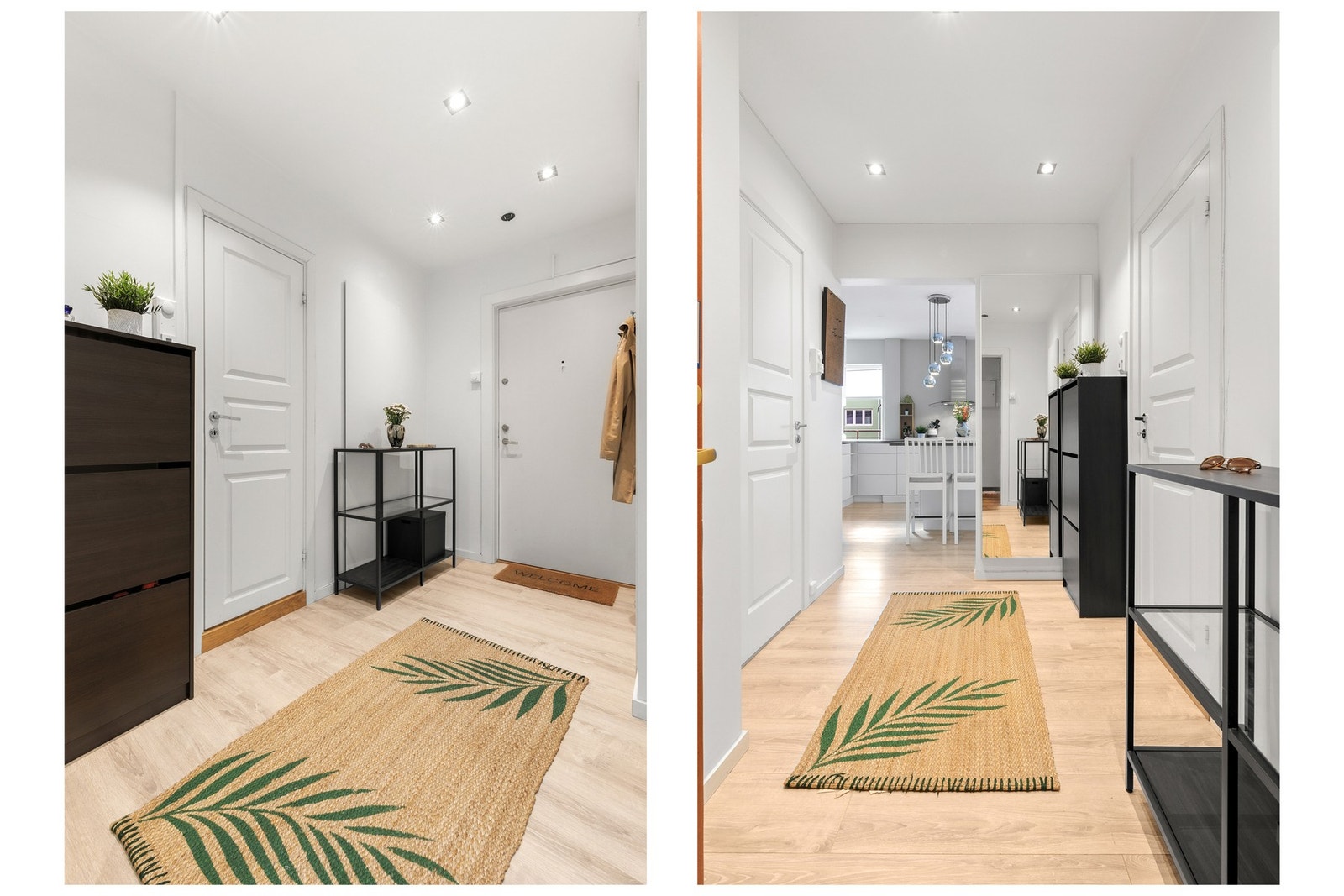 Velkommen inn! Romslig og innbydende entré. Galleribilde