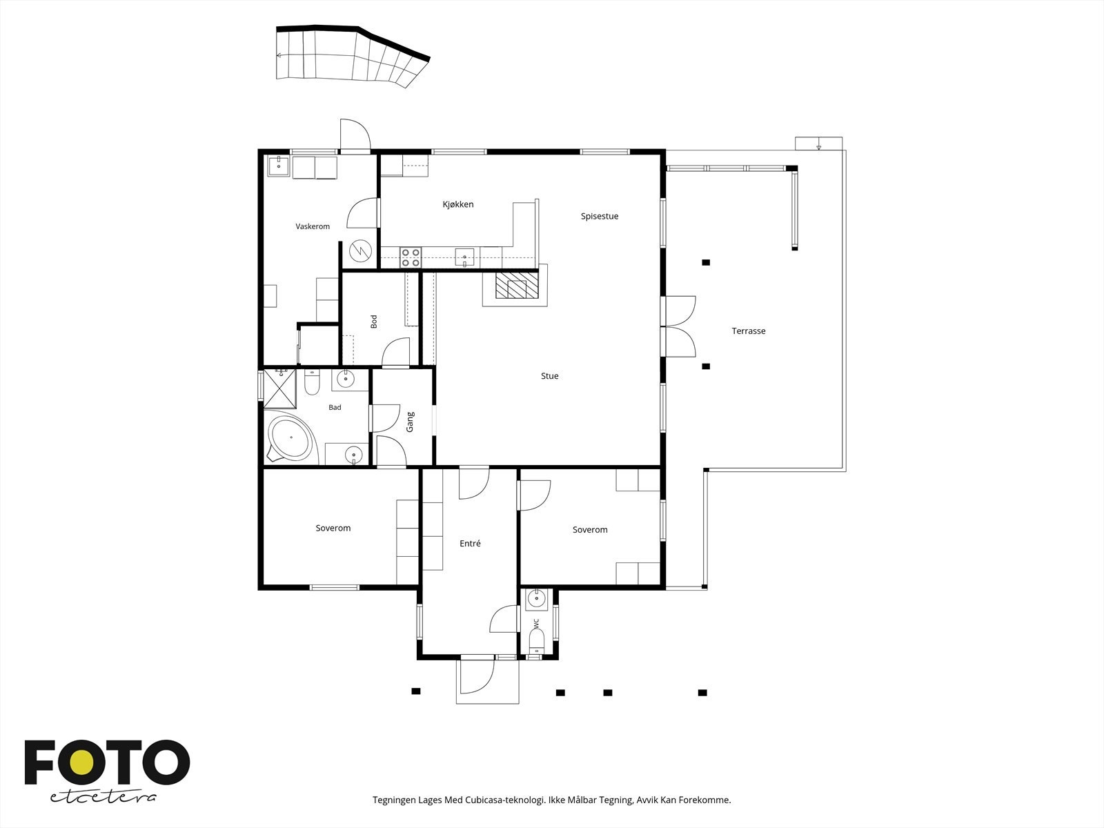 Plantegning - sokkelleilighet Galleribilde