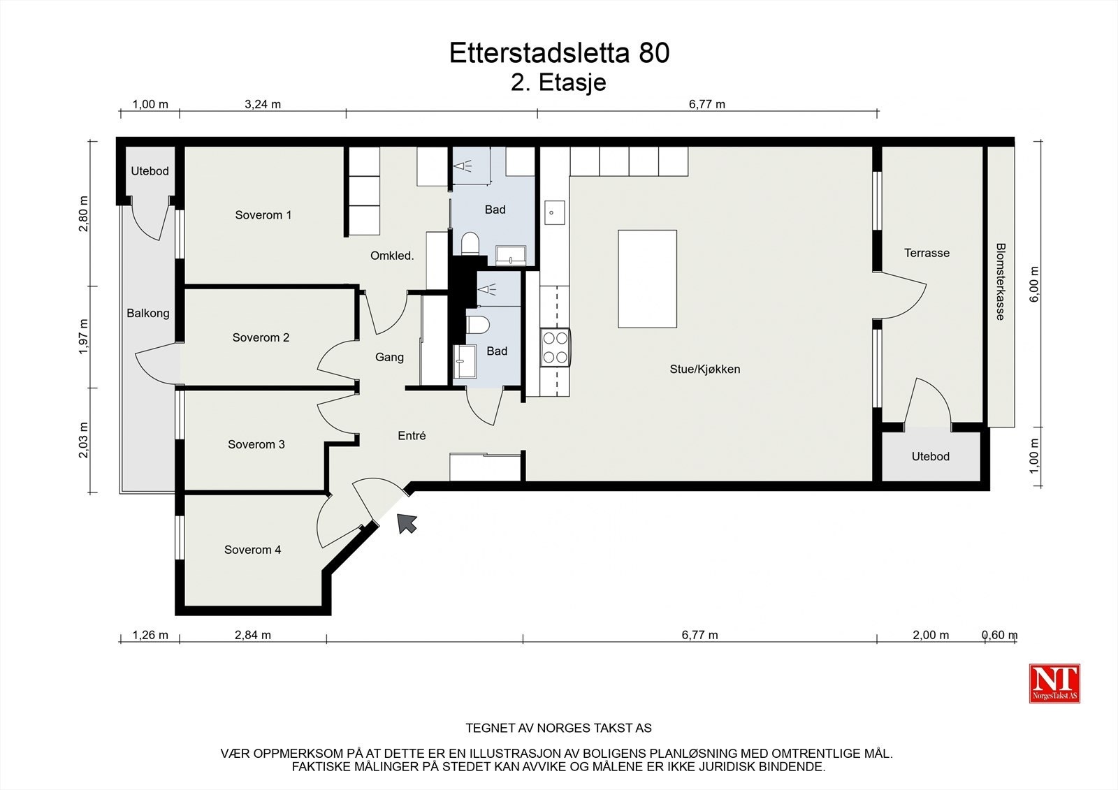 Planskisse Galleribilde