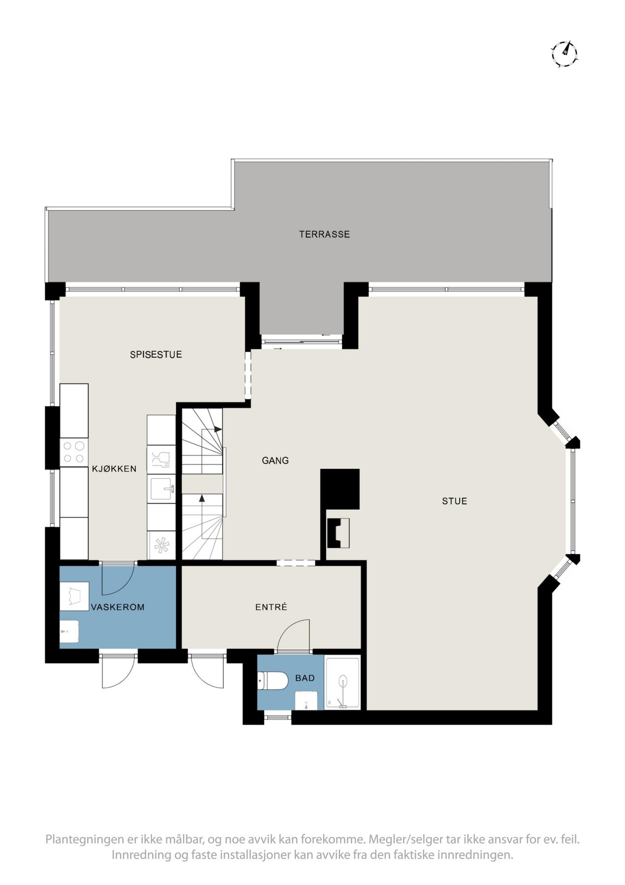Plantegning 1.etg Galleribilde