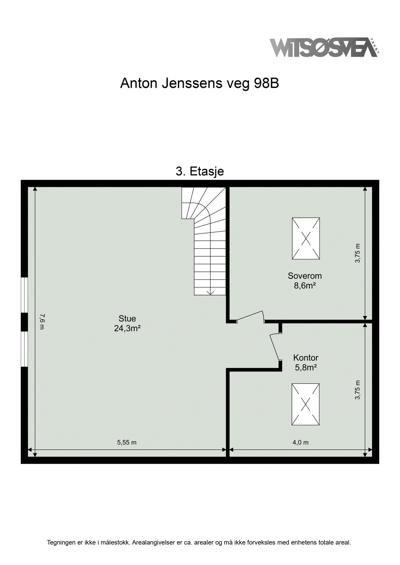 Plantegning - Loft Galleribilde