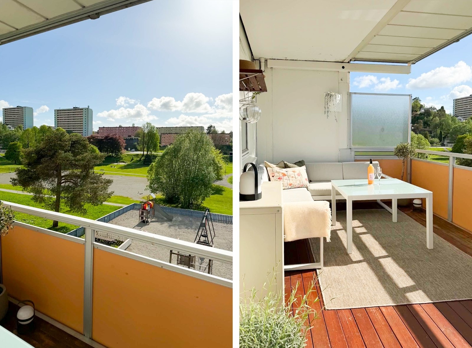 Leiligheten ligger i fremste rekke og har fri og fin utsikt over nærområdet Galleribilde
