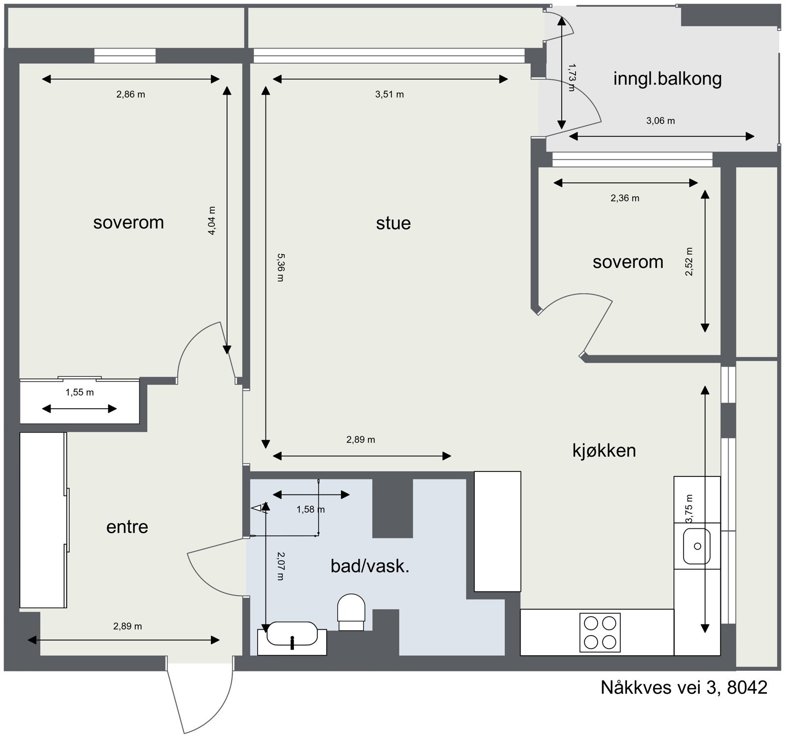 Plantegning Galleribilde