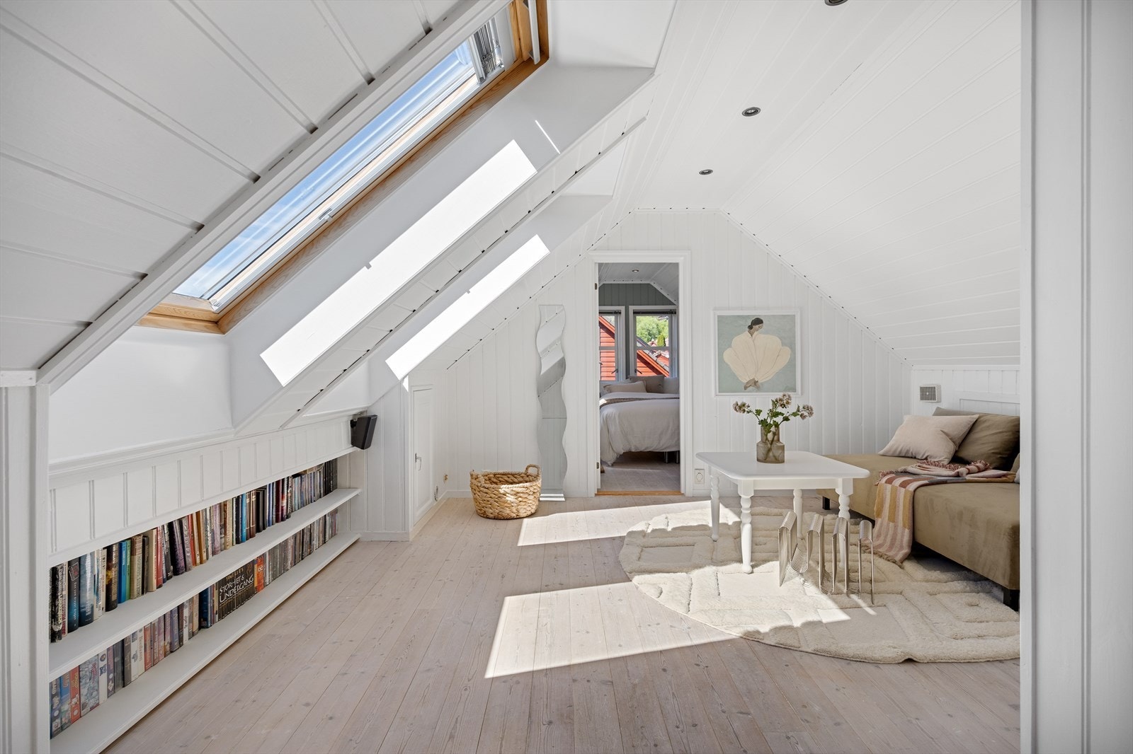 Loftstue. Galleribilde