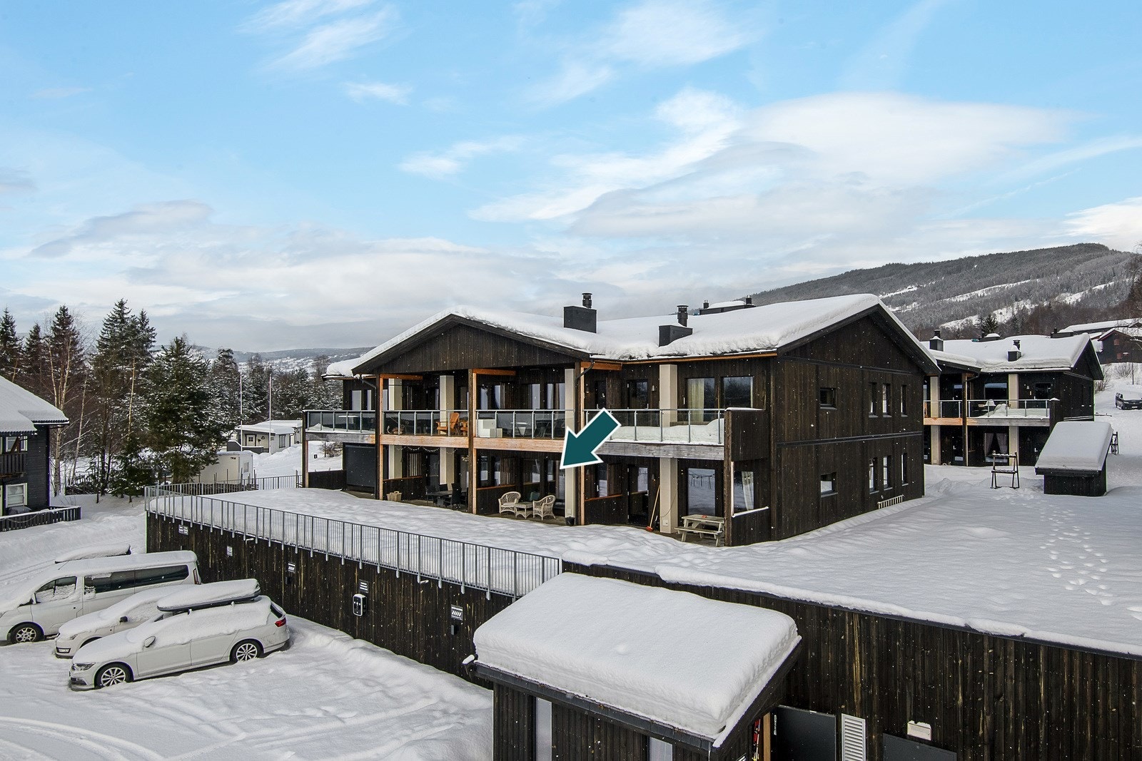 Leiligheten har en attraktiv beliggenhet i fremste rekke på Hafjelltunet med ski inn/ut på alpint. Galleribilde