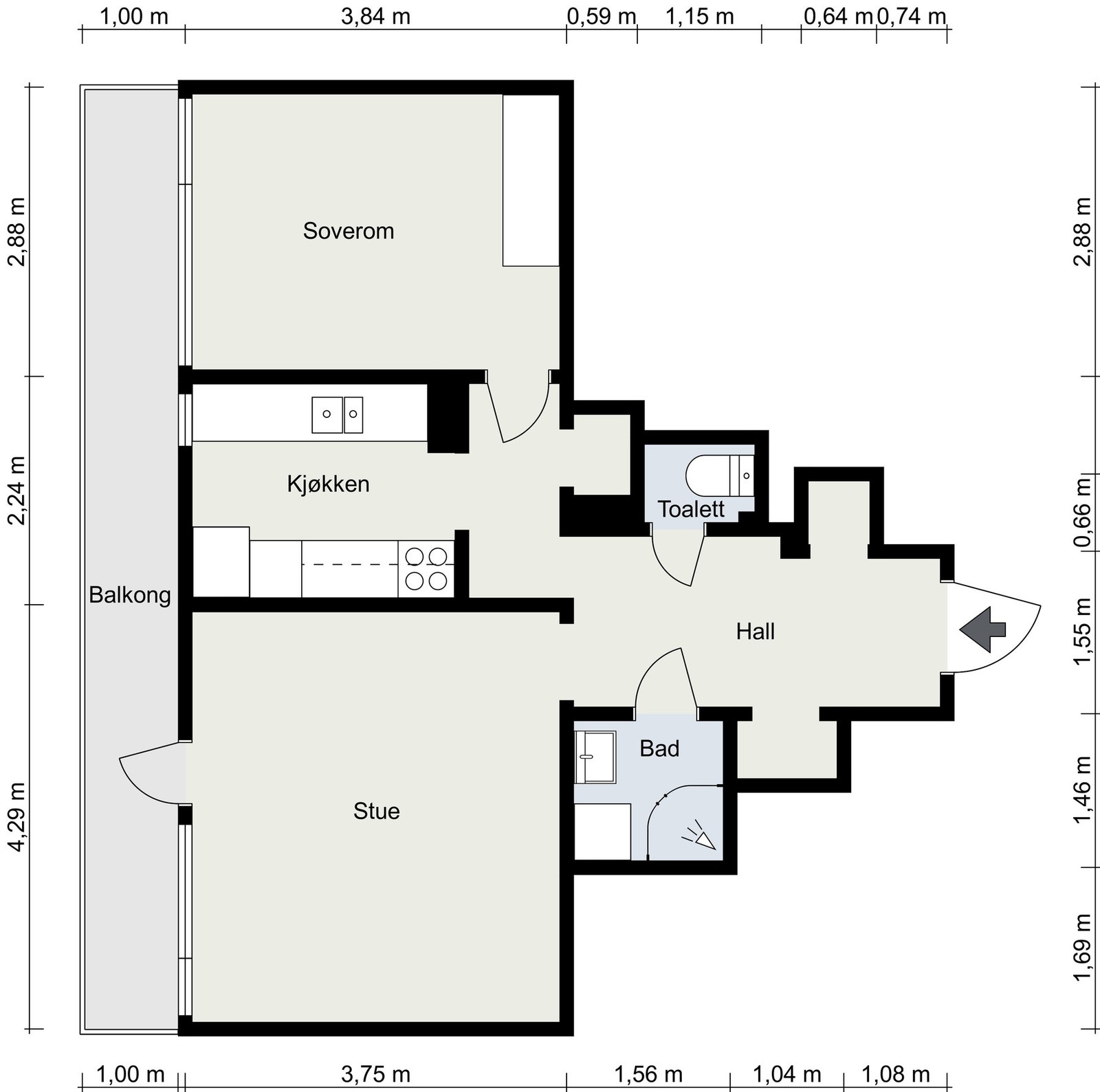 Plantegning Galleribilde