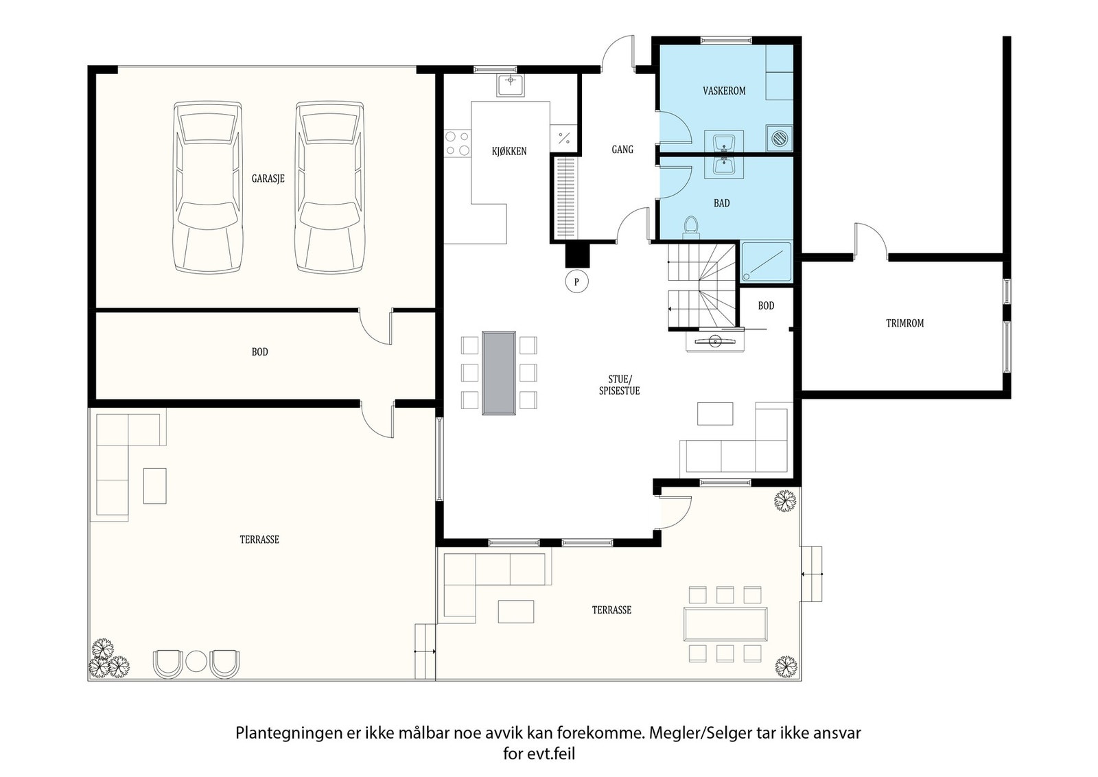 Plantegning 1. etg Galleribilde