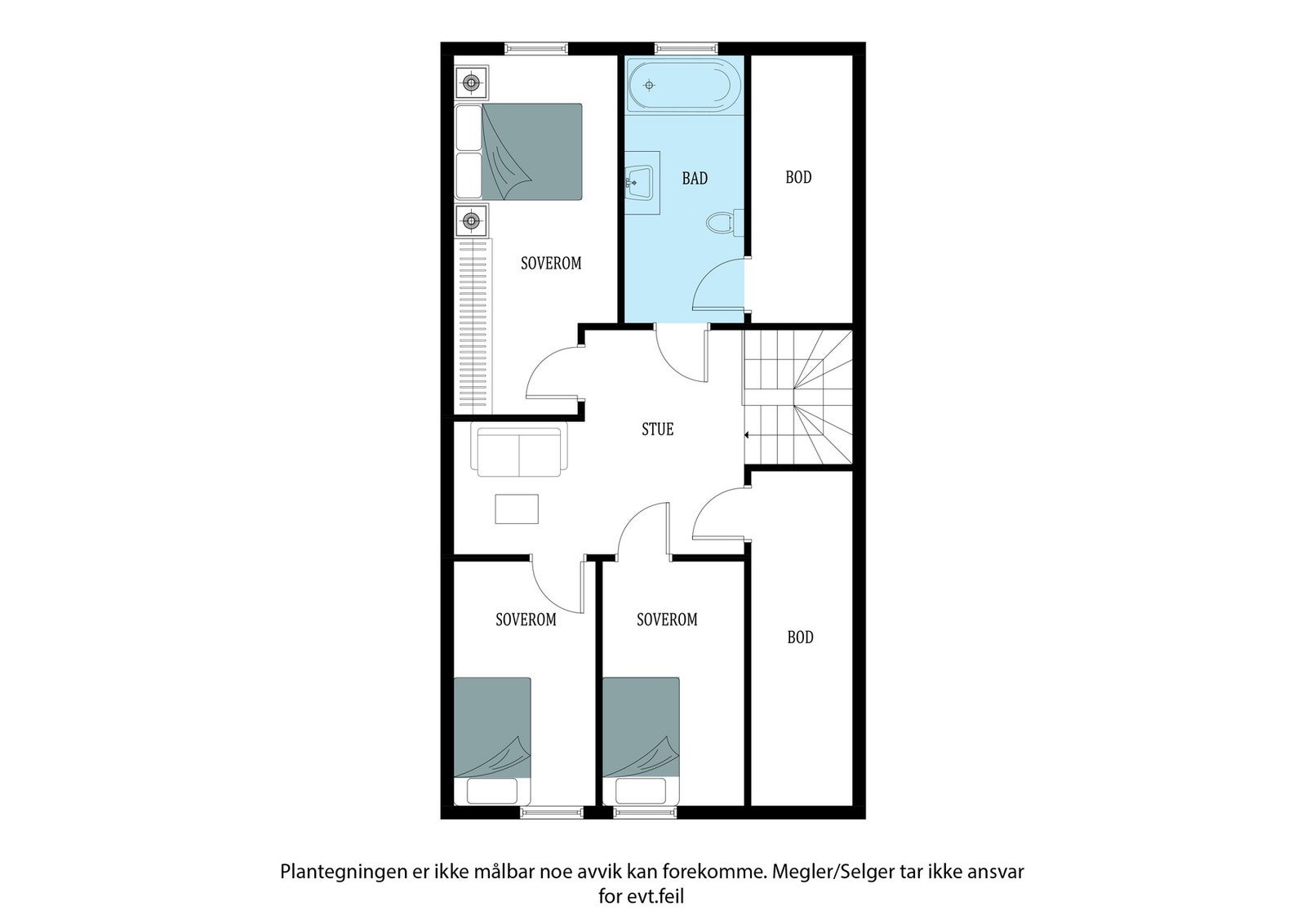 Plantegning 2. etg Galleribilde