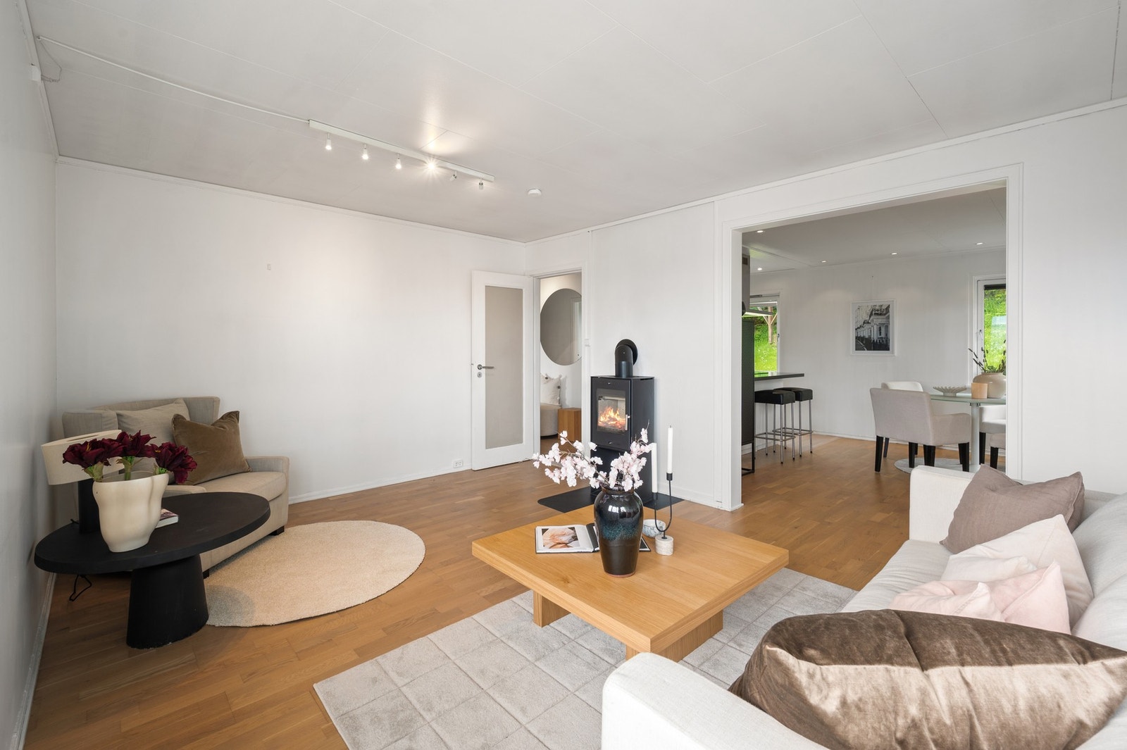 Leiligheten har en flott stue på ca. 18 kvadratmeter. Galleribilde