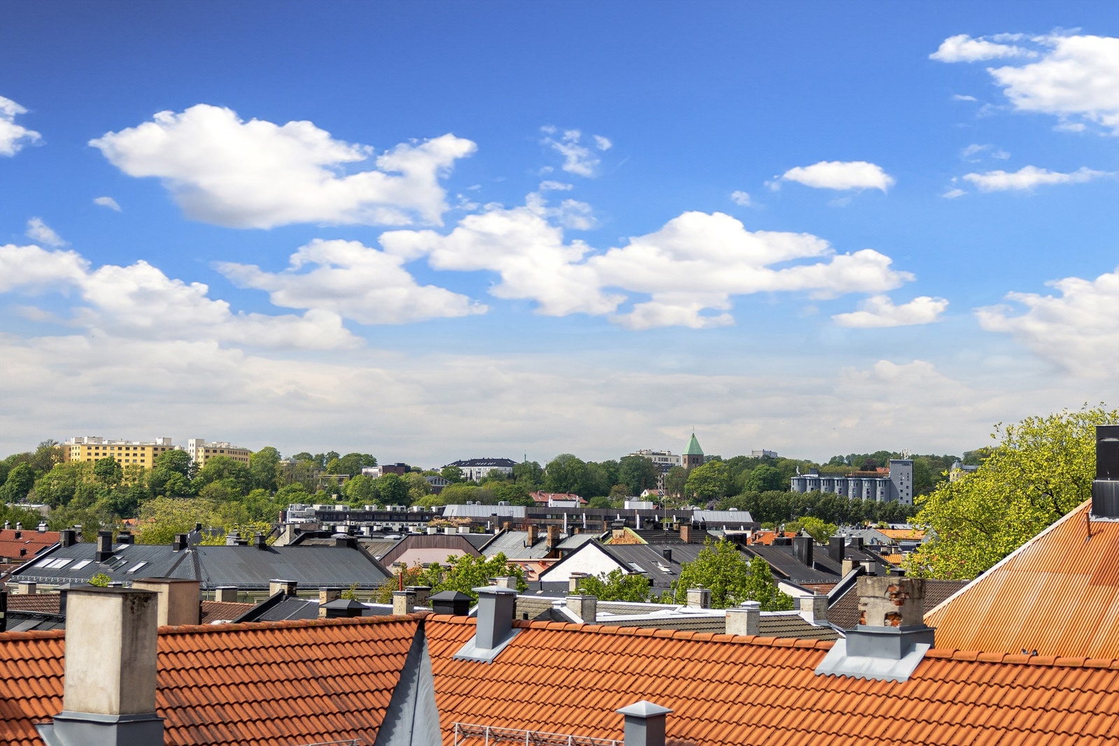 Herfra har du en flott utsikt over byen. Galleribilde