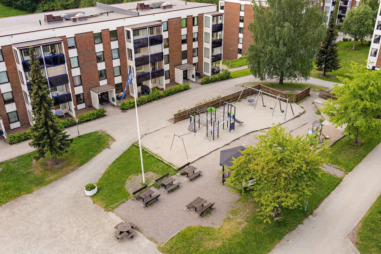 Området er barnevennlig med flere lekeområder og lite gjennomgangstrafikk. Galleribilde