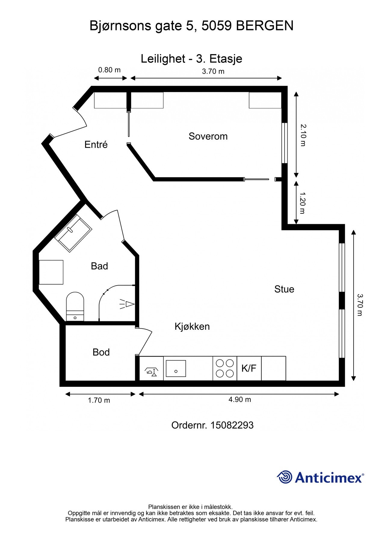 Planskisse (det tas forbehold om feil/avvik). Galleribilde
