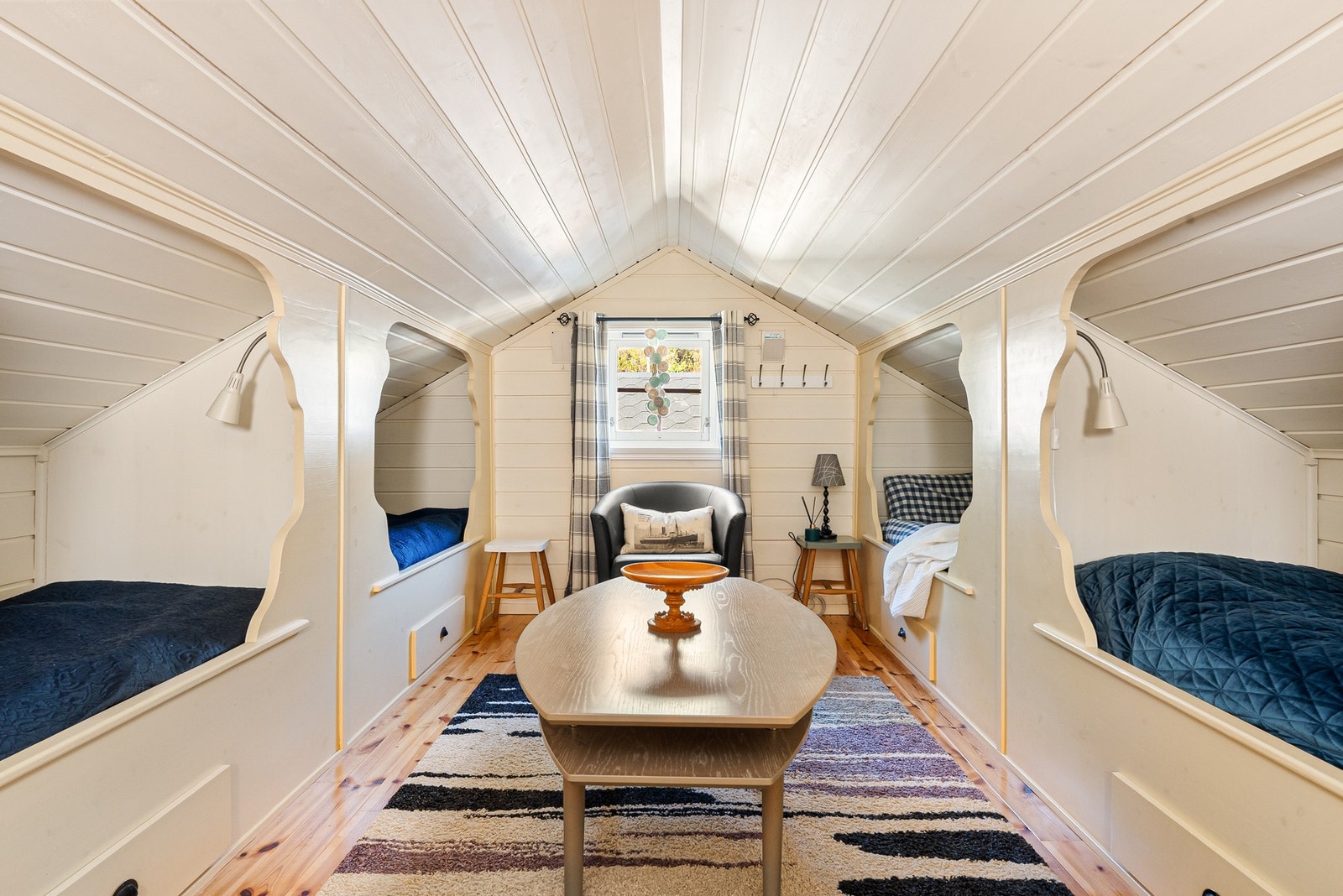 Rommet er innredet med fire sengeplasser. Galleribilde