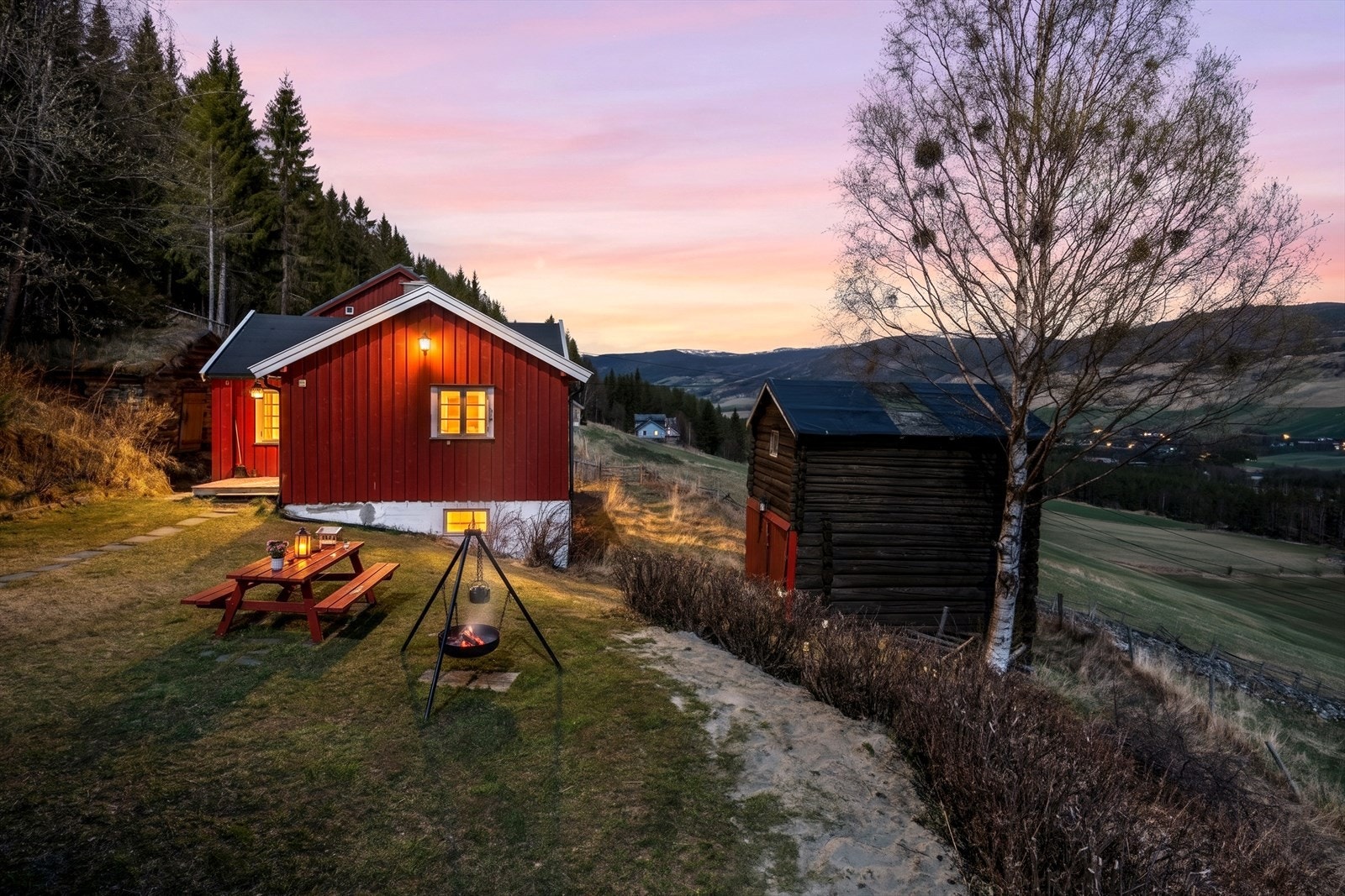 Uteområdet gir en følelse av ro og privatliv. Galleribilde