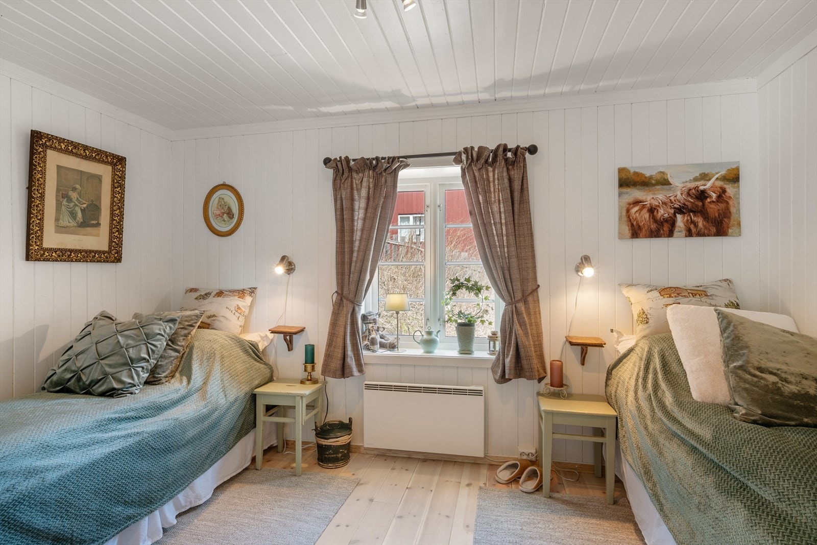 Det andre soverommet er i dag innredet med to senger. Galleribilde