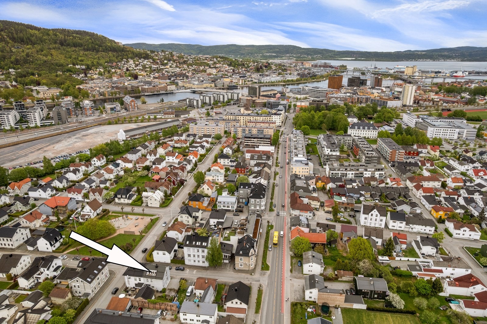 Nybyen har vokst frem som en av de mer populære områdene i Drammen siste årene med sin flotte arkitektur og sentrumsnære beliggenhet Galleribilde