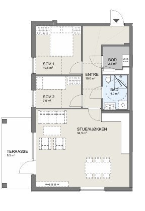 Plantegning Galleribilde