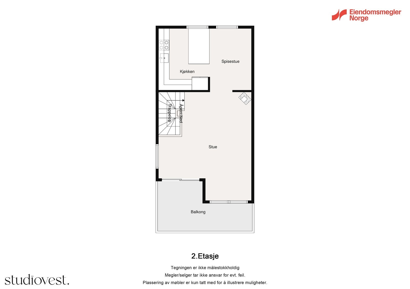 Planløsning 2.etasje Galleribilde