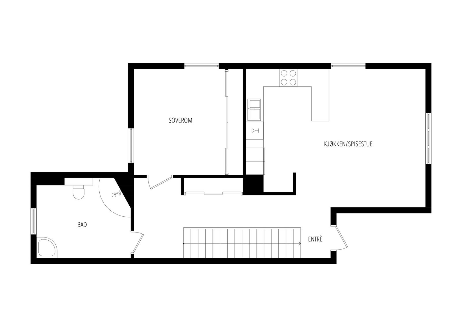 Plantegning 2. etg Galleribilde
