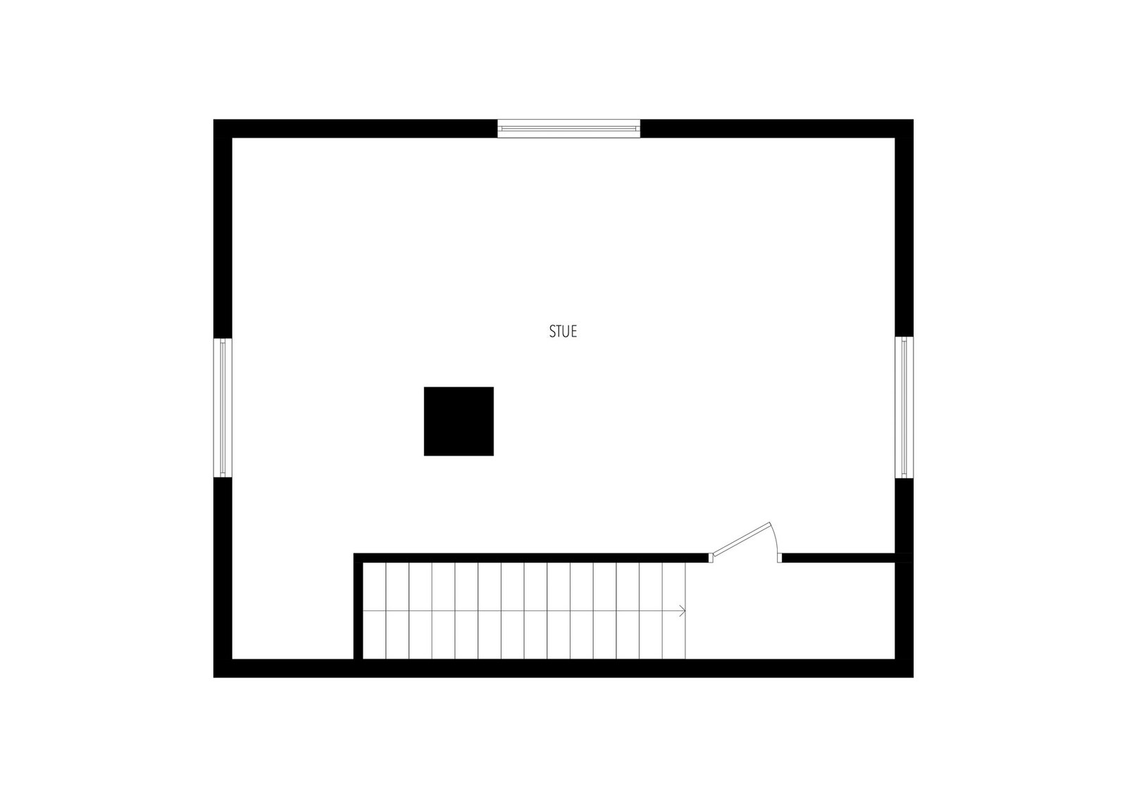 Plantegning loft Galleribilde